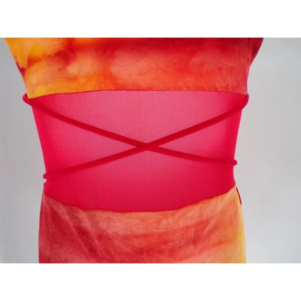 Pre-Owned Dance Costume Curtain Call E2919 Large Child Red Jazz